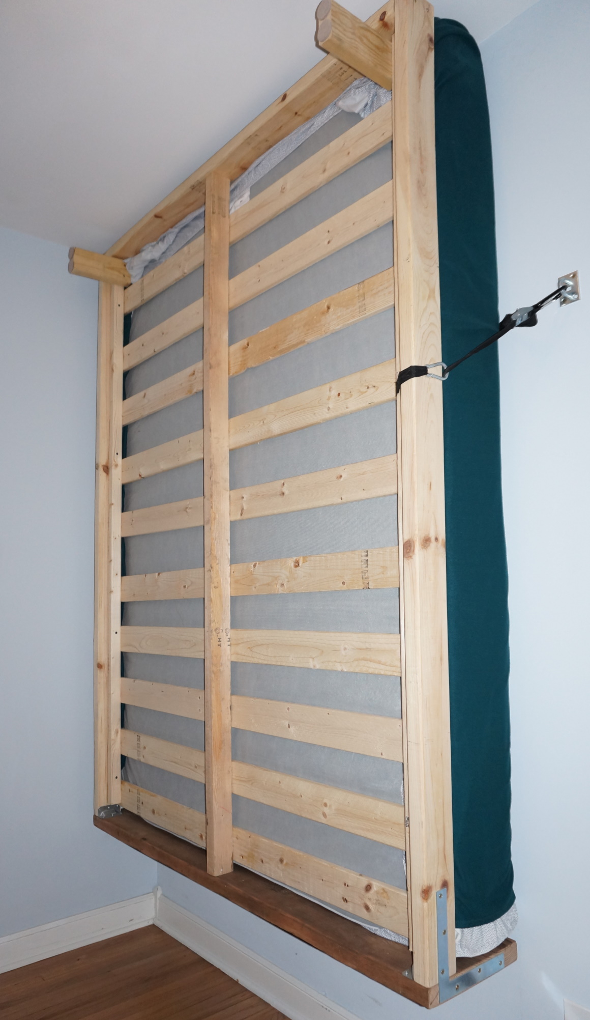 frame attached to hinges